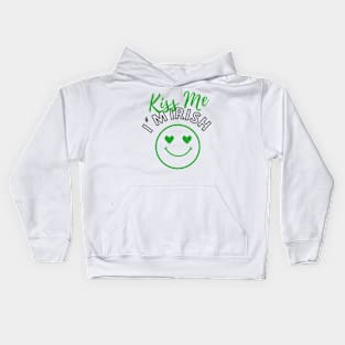 Happy Saint Patrick's Day, Kiss Me I'm Irish Kids Hoodie